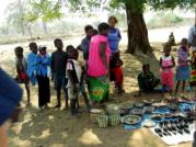 The children enjoyed our visit - posed for photographs etc.